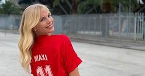 El festejo de la novia de Maxi López, que marcó su primer gol con el Sambenedettese en la Serie C de Italia