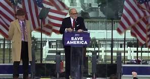 Rudy Giuliani calls for ‘trial by combat’ to settle election in rant at wild DC rally