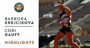 Barbora Krejcikova vs Cori Gauff - Quarterfinals Highlights I Roland-Garros 2021