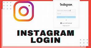 Instagram Account Login With Email on Desktop 2020