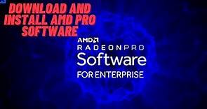 Download And Install AMD Pro Software(Driver)