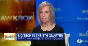 Tech investor Ann Winblad: The A.I. boom is 'really real', delivers much more productivity