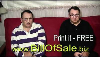 Free Printable Bill of Sale Forms