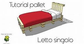 Tutorial fai da te letto pallet - Come costruire un letto singolo con i bancali DIY PALLET