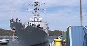 USS John S McCain Returns to the Sea