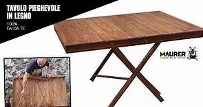 Come costruire un tavolino pieghevole in legno (tavolo da pic nic)