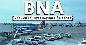 Walking Nashville International Airport BNA, Nashville, Tennessee 4K