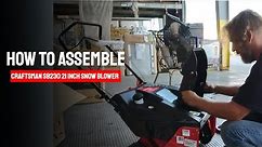 How to assemble Craftsman SB230 21 inch 123cc single stage gas Snow Blower