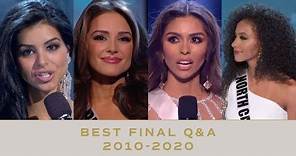 Best Final Answers from 2010-2020 | Miss USA