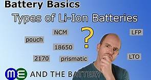 Battery Basics: Types of Li-ion Batteries
