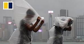 Super Typhoon Saola hits Hong Kong