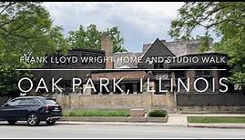 [4K] Oak Park, IL US - Frank Lloyd Wright Home and Studio walk
