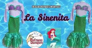 Vestido de LA SIRENITA (Ariel). Ideas de Disfraces infantiles. Princesas Disney