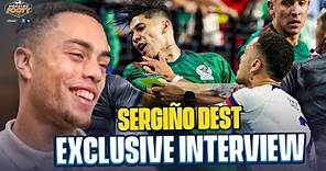 Sergino Dest reveals WHY he lost his head & saw red at the CONCACAF Nations League!