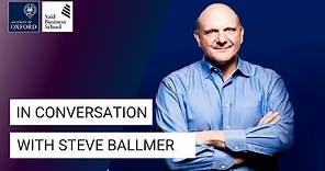 Steve Ballmer: Microsoft and my passion for business