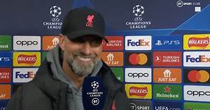 Jurgen Klopp's reaction to his Liverpool side losing 5-2 at home to Real Madrid