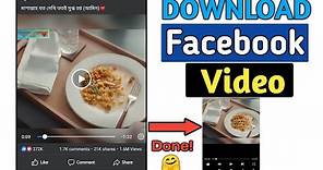 How to Download Facebook Video in Easy & Fast