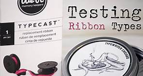 Testing Cotton Ribbons- Typewriter Ribbon Test!!