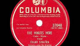 1946 HITS ARCHIVE: Five Minutes More - Frank Sinatra (his original #1 version)