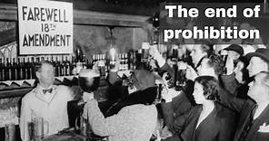 15th December 1933: Prohibition repealed by the Twenty-first Amendment to the US Constitution