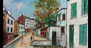 Maurice Utrillo (1883-1955) - A French painter of the School of Paris who specialized in cityscapes