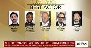2021 Oscar nominations spotlight "Mank," Chadwick Boseman