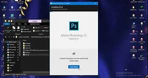How to download and install the photoshop for free in windows 10