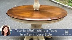 Refinishing a Kitchen Table in a Farmhouse Style - Speedy Tutorial #1