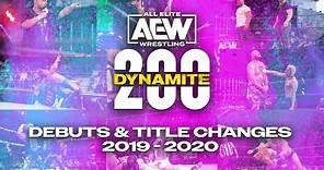 AEW Dynamite moments from 2019-2020 including the Debuts of Mr. Brodie Lee, FTR, Miro, Sting & More!