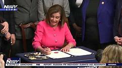 "Did you get your pen": Pelosi hands out pens LIKE CANDY after signing Impeachment articles