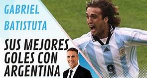 ⚽ GABRIEL BATISTUTA ⚽ Los mejores goles de “Batigol” en la 🇦🇷 SELECCIÓN ARGENTINA 🇦🇷