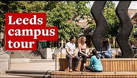 Campus tour of the University of Leeds