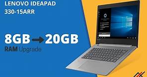 Lenovo Ideapad 330-15 ARR U : RAM upgrade - 8GB to 20GB