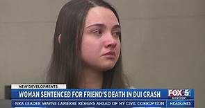 Woman Sentenced For Friend's Death In DUI Crash