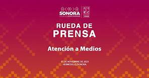 🔴 #EnVivo en la Rueda de Prensa del Gobierno de Sonora en #Hermosillo, #Sonora - 01/11/2023