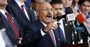 Yemen: Portrait of former president Ali Abdullah Saleh