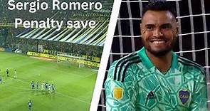 Sergio Romero incredible penalty save - Boca Juniors - La Bombonera