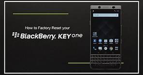 How to factory reset BlackBerry KEYone
