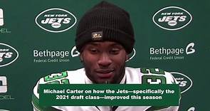 Jets' RB Michael Carter Gushes About New York's 2021 NFL Draft Class