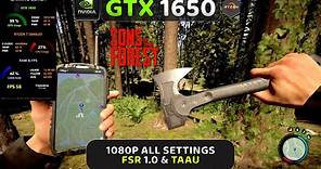GTX 1650 | Sons Of The Forest | 1080P (Lowest - Low - Medium - High - Ultra) | FSR 1.0 & TAAU