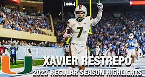Xavier Restrepo 2023 Regular Season Highlights | Miami WR