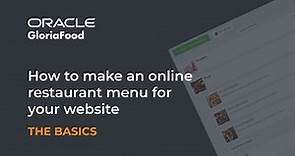 How to make an online restaurant menu for your website: The Basics