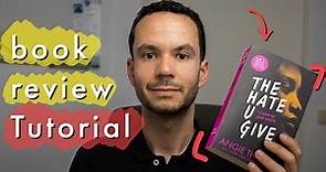 Writing tutorial: How to write a book review in 15 minutes (with example!)