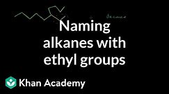 Naming alkanes with ethyl groups | Organic chemistry | Khan Academy