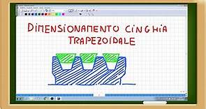 cinghie trapezoidali esercizio di dimensionamento di una trasmissione