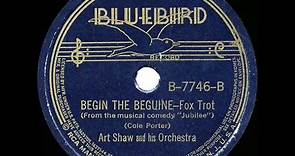 1938 Begin The Beguine Artie Shaw
