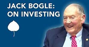 Vanguard Founder Jack Bogle on Mutual Funds, Common Sense Investing and the Stock Market