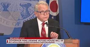 Ohio Gov. Mike DeWine vetoes House Bill 68