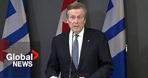 Toronto Mayor John Tory resigns after admitting to relationship with city staffer | FULL