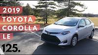 2019 Toyota Corolla LE // review, walk around, and test drive // 100 rental cars